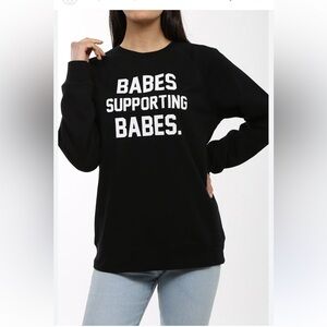 Brunette the label classic crew scoop neck